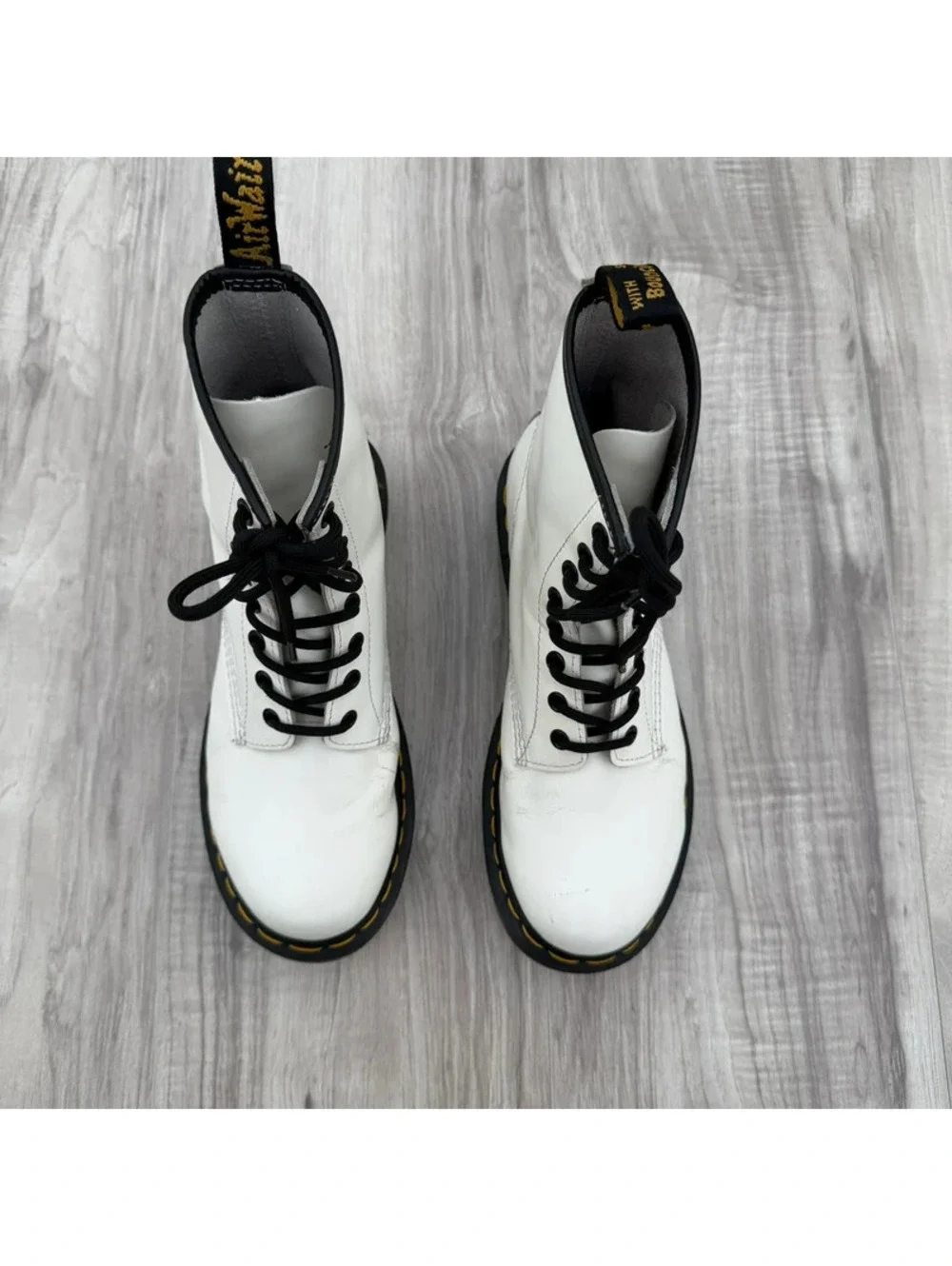 Dr. Martens 1460 White Leather 8-Eye Boots Women’s US 8